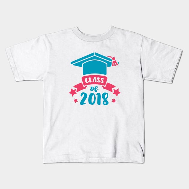 Class of 2018 Kids T-Shirt by ameristar